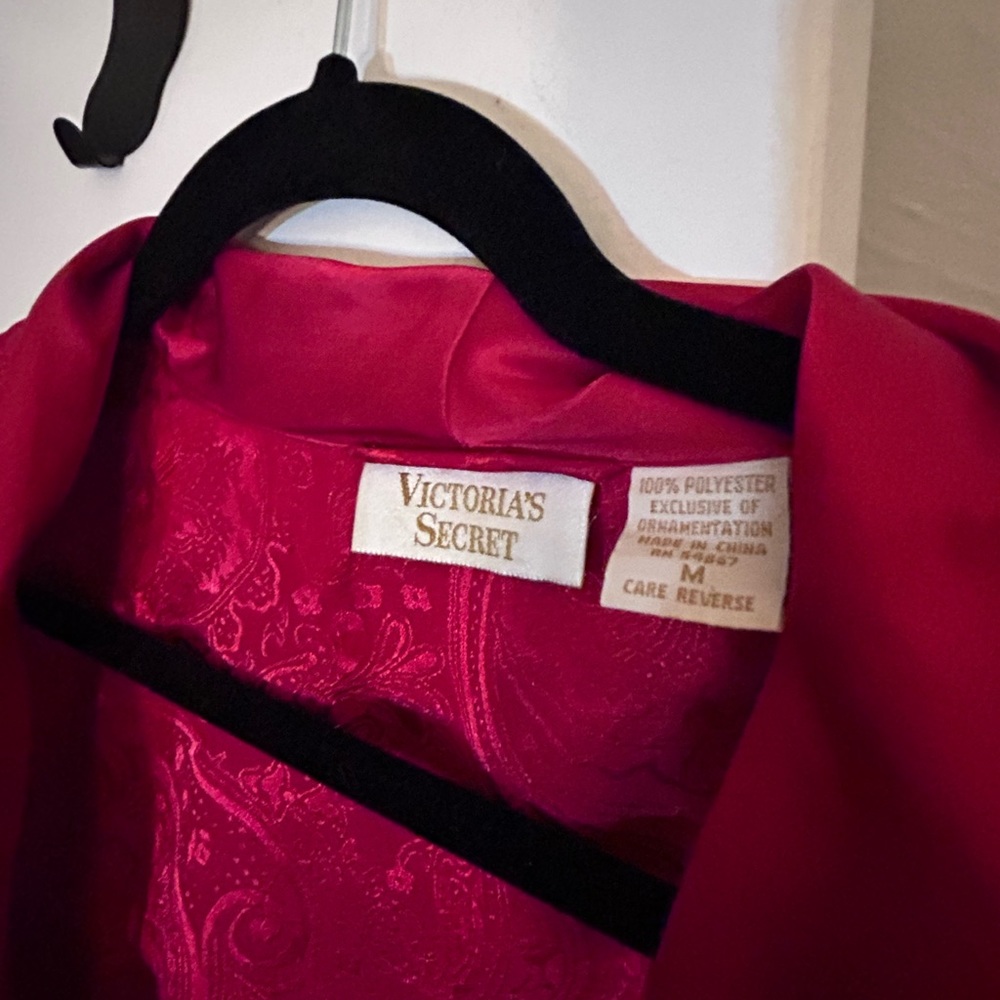 Victoria’s Secret gold label red robe